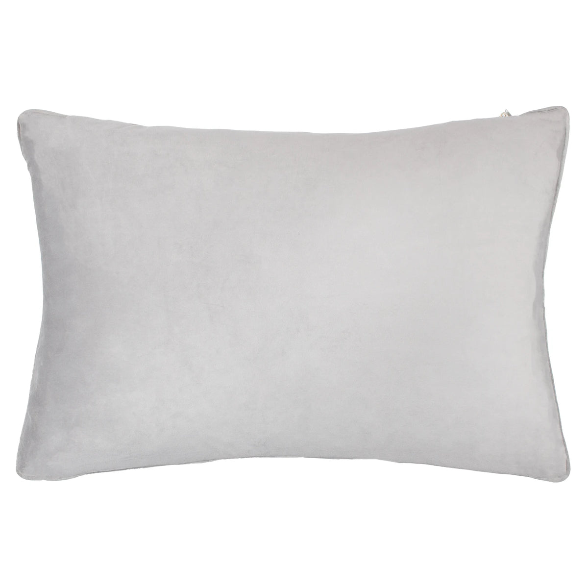 Tresse Velvet Glacier Grey Cushion Cover or Filled Cushion 40cm x 60cm - additional product view 2