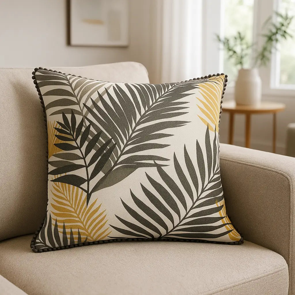 Fusion Tropical Ochre Cushion Cover 43cm x 43cm (17" x 17") 4