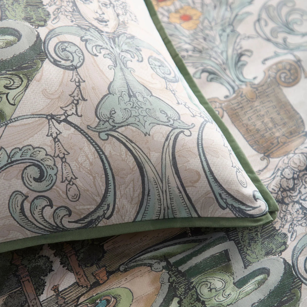 Tuscan Garden Green 100% Cotton Duvet Cover Set - product image 3