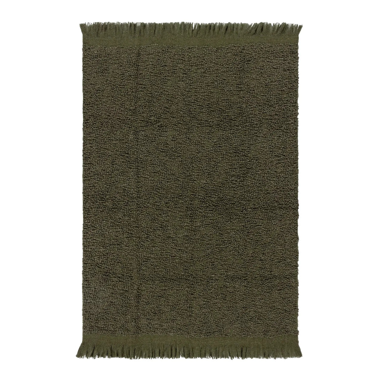 Ulsmere Boucle Fringed Throw Lichen 130 x 180cm - image 3