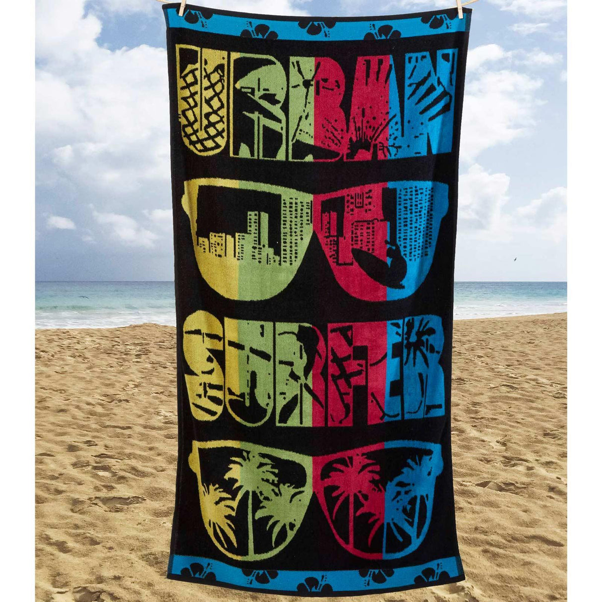 Urban Surfer Beach Towel