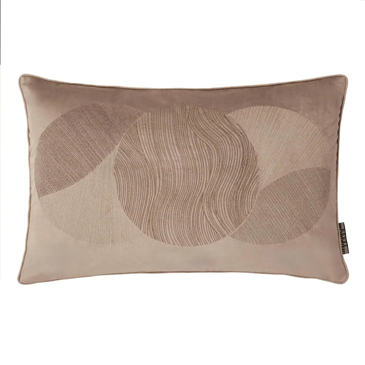 Laurence Llewelyn-Bowen Venus Desire Circle Embroidered Mink Filled Cushion 2