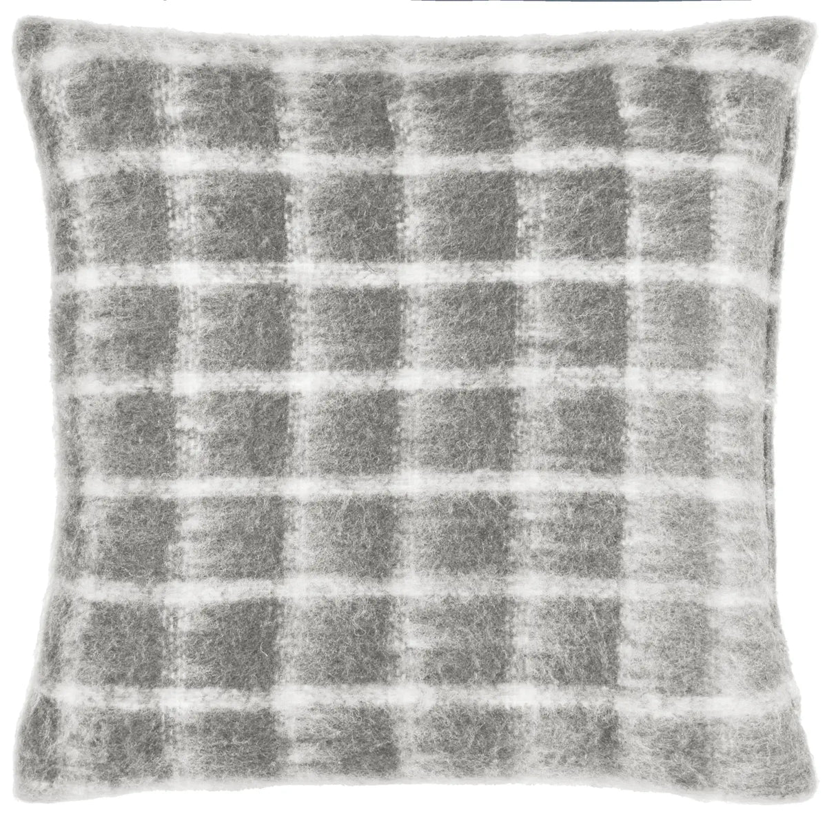 Yarrow Check Flint Grey Cushion Cover 45cm x 45cm (45cmx45cm) - additional product view 1