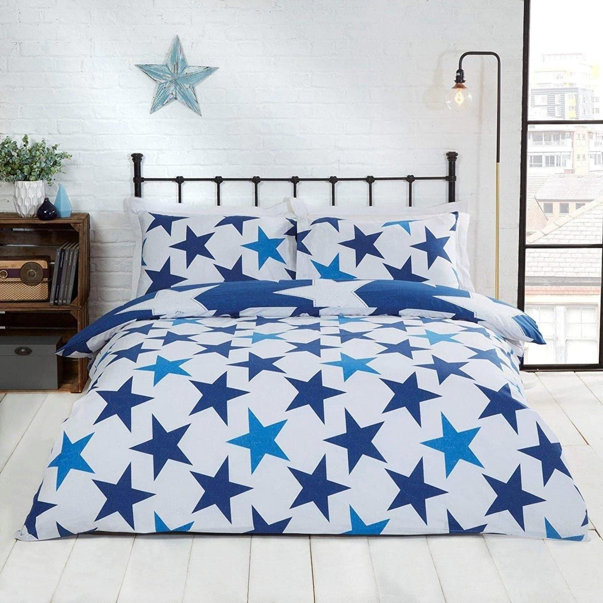 All Stars Reversible Navy Duvet Cover Set Duvet Cover Rapport