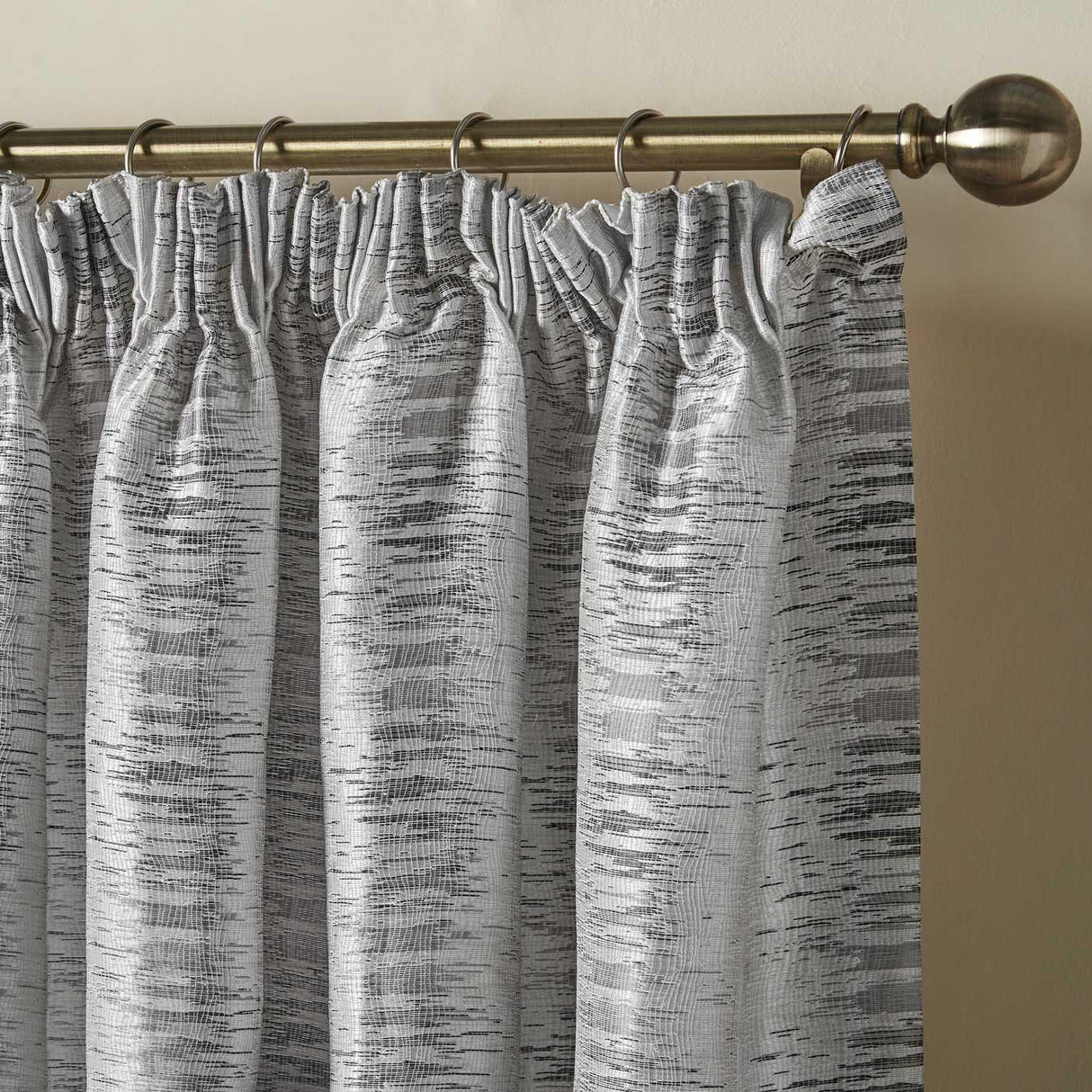 Reflections Jacquard Lined Tape Top Curtains Silver Tape Top Curtains Alan Symonds