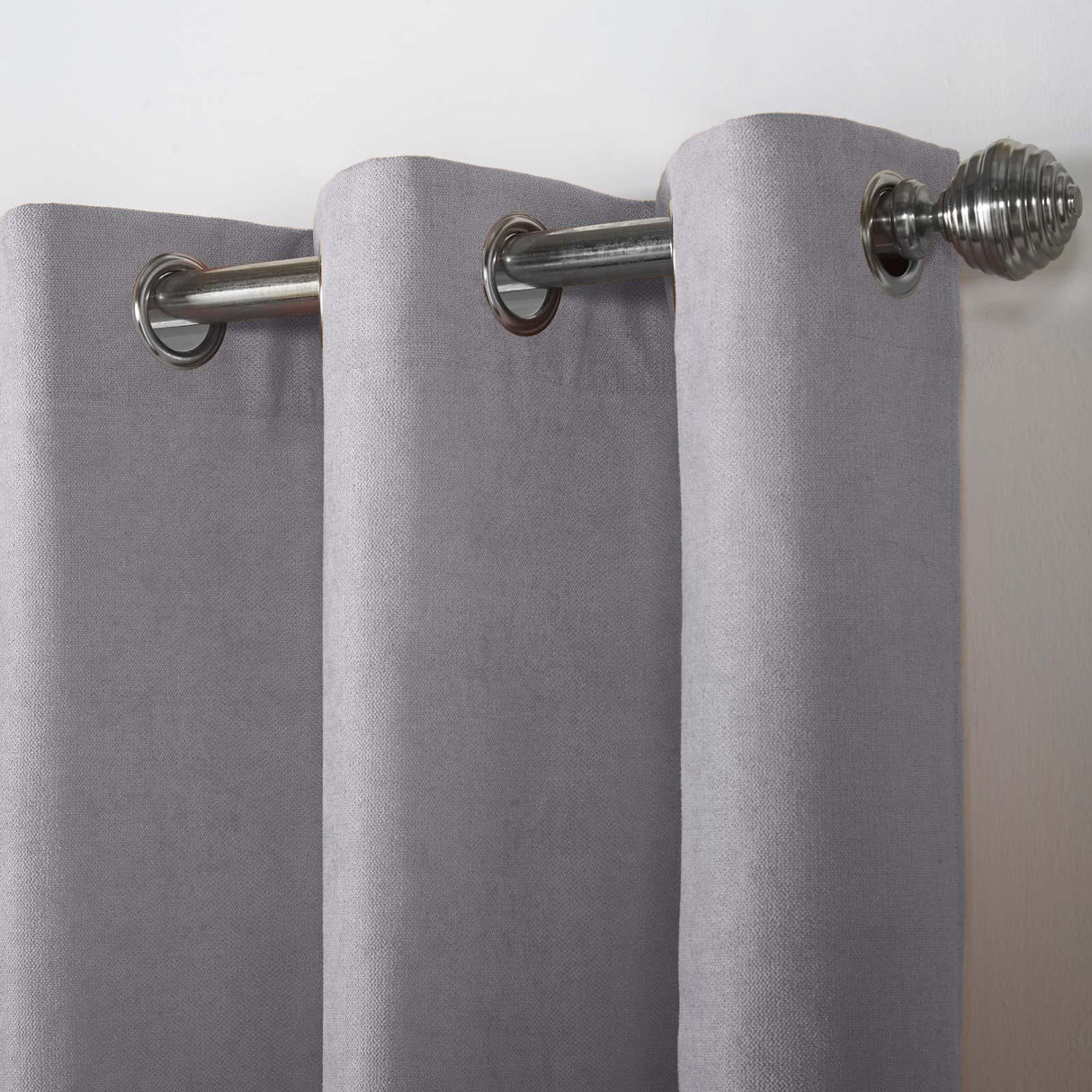 Velvet Chenille Eyelet Curtains Silver Eyelet Curtains Alan Symonds