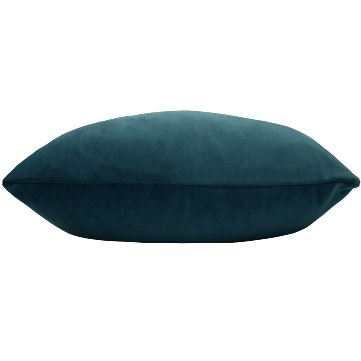 Sunningdale Velvet Rectangular Teal Filled Cushions 12'' x 20'' -  - Ideal Textiles