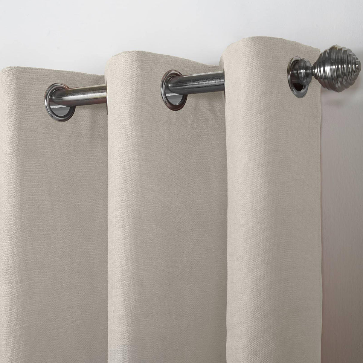 Velvet Chenille Eyelet Curtains Cream Eyelet Curtains Alan Symonds