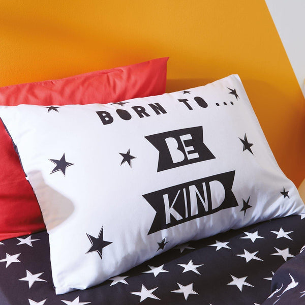Born to Be Kind 100% Organic Cotton Duvet Cover Set -  - Ideal Textiles