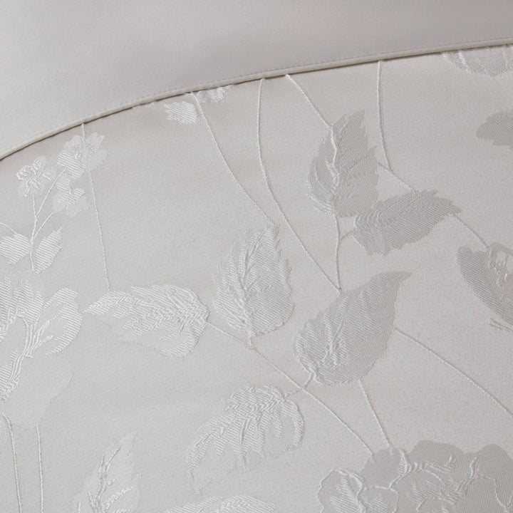 Butterfly Meadow Jacquard Sateen Cream Duvet Cover Set -  - Ideal Textiles