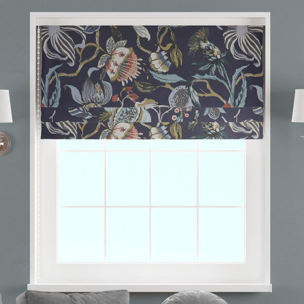 Morris Midnight Made To Measure Roman Blind -  - Ideal Textiles