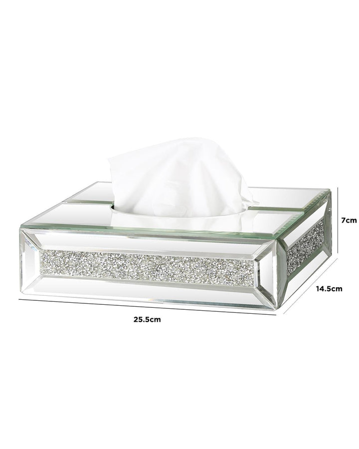 Vivien Crystal Tissue Box Cover - Ideal