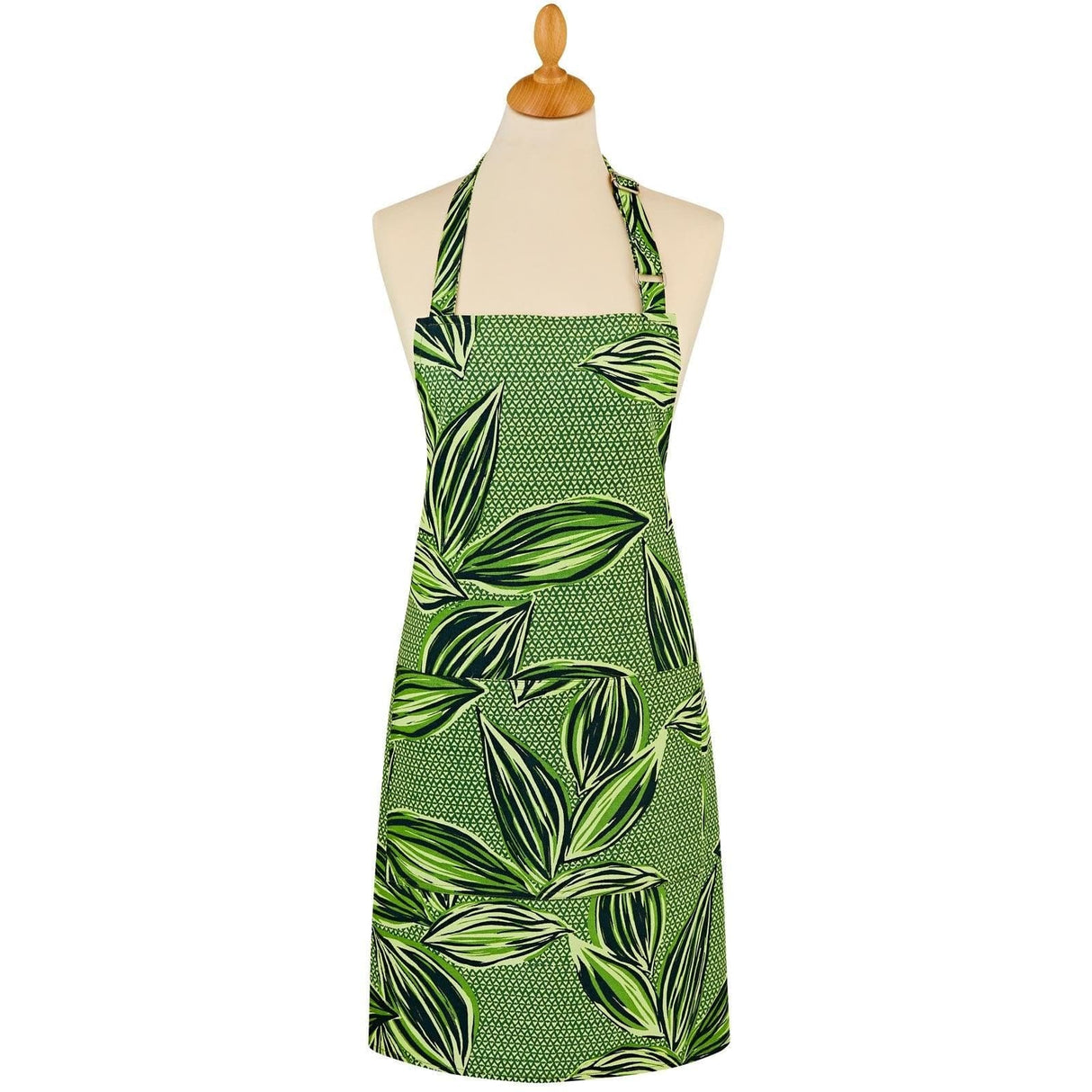 Geo Leaves Luxury Cotton Kitchen Apron Aprons Ulster Weavers