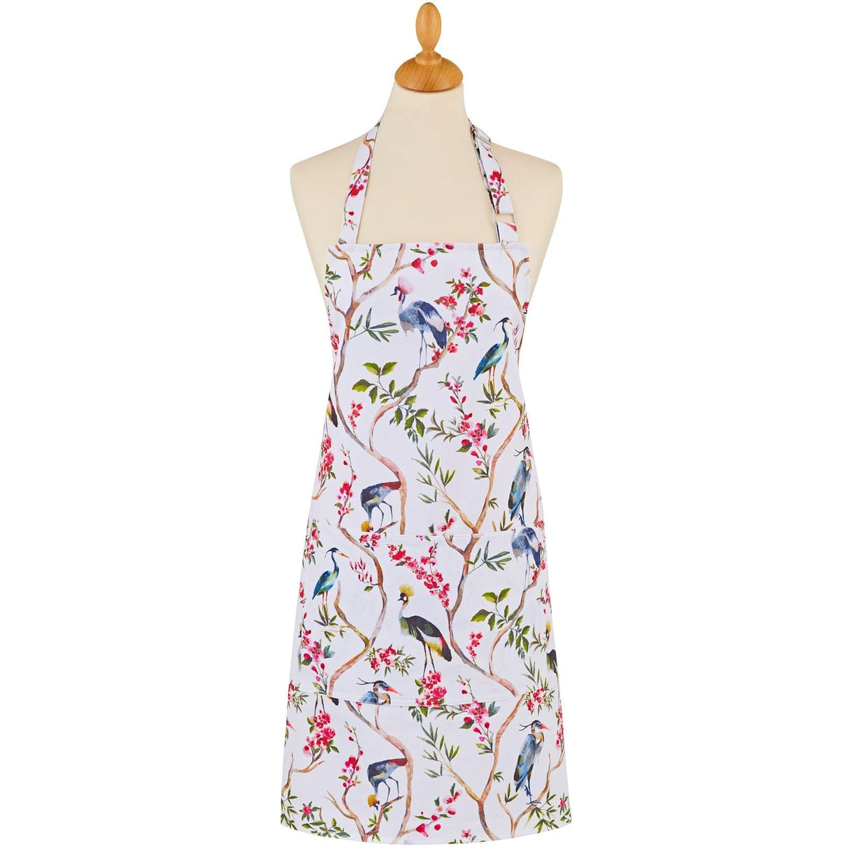 Oriental Birds Luxury Cotton Kitchen Apron Aprons Ulster Weavers