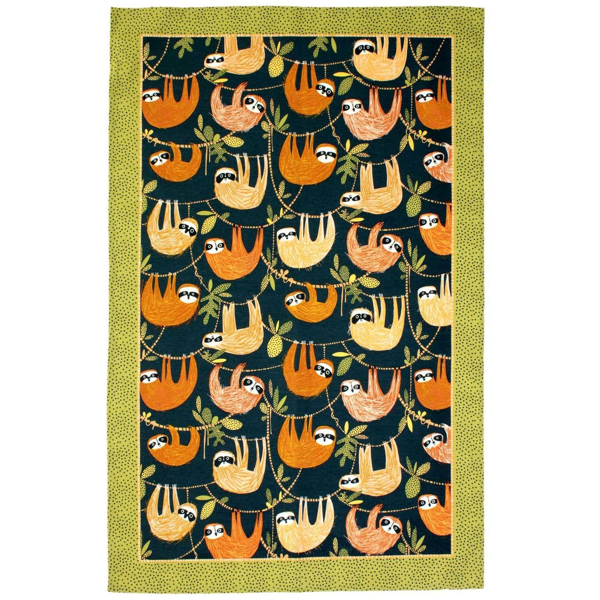 Hanging Around Luxury Cotton Printed Tea Towel Tea Towels Ulster Weavers