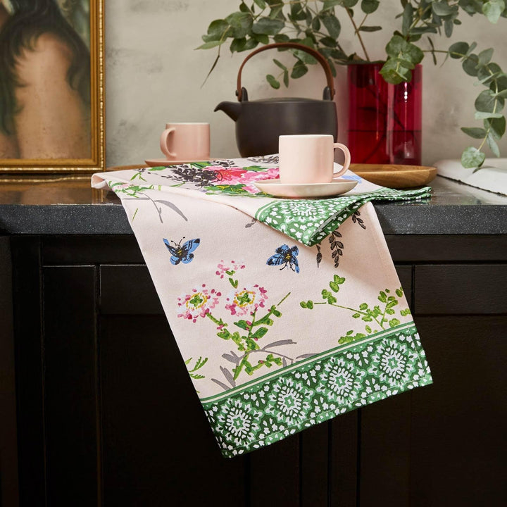 Madame Butterfly Luxury Cotton Printed Tea Towel -  - Ideal Textiles