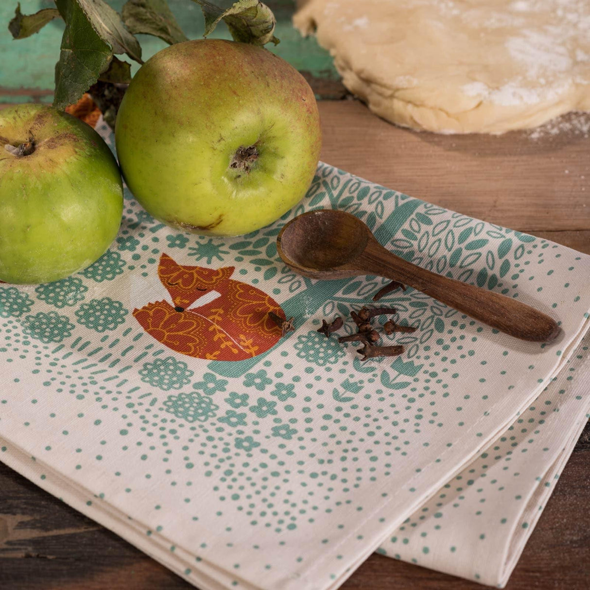 Foraging Fox Luxury Cotton Printed Tea Towel Tea Towels Ulster Weavers