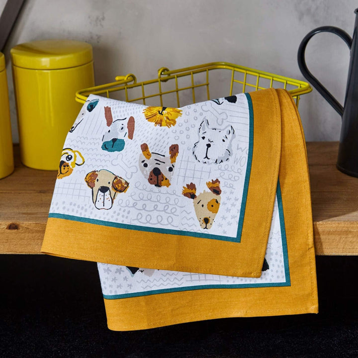 Mutley Crew Luxury Cotton Printed Tea Towel -  - Ideal Textiles