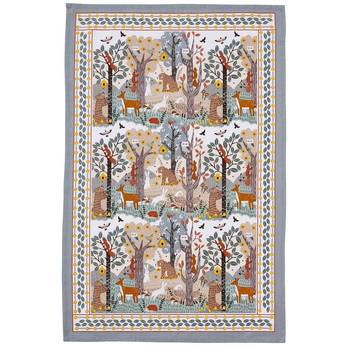 Wildwood Luxury Cotton Printed Tea Towel Tea Towels Ulster Weavers