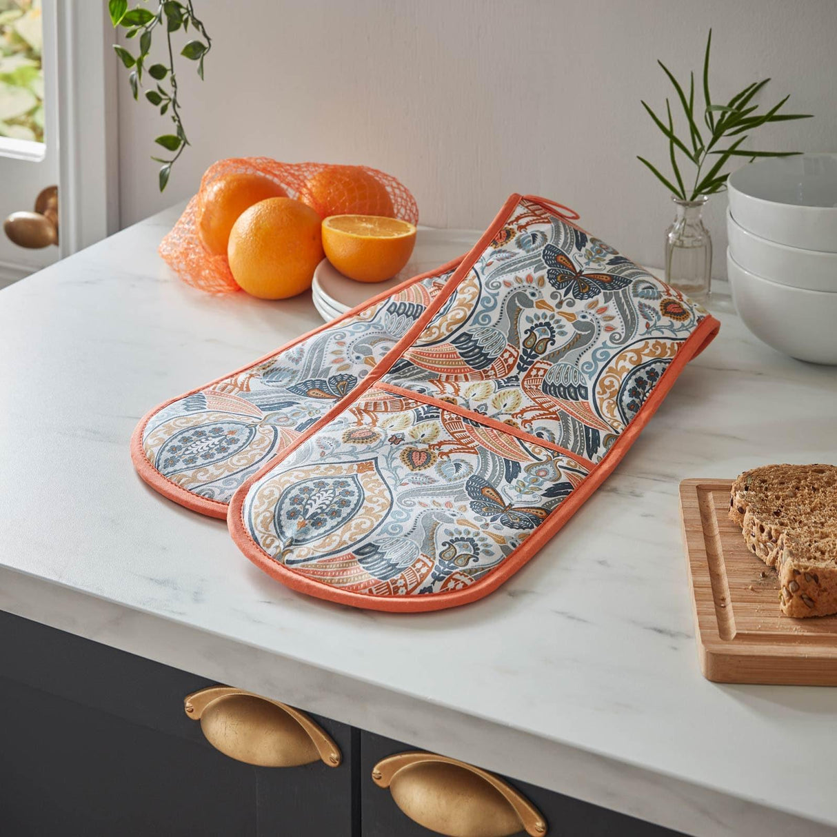 Cotswold Luxury Cotton Double Oven Glove Oven Gloves Ulster Weavers