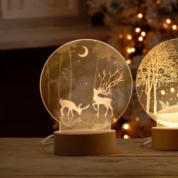 Feeding Reindeer Light Up Decoration - Ideal
