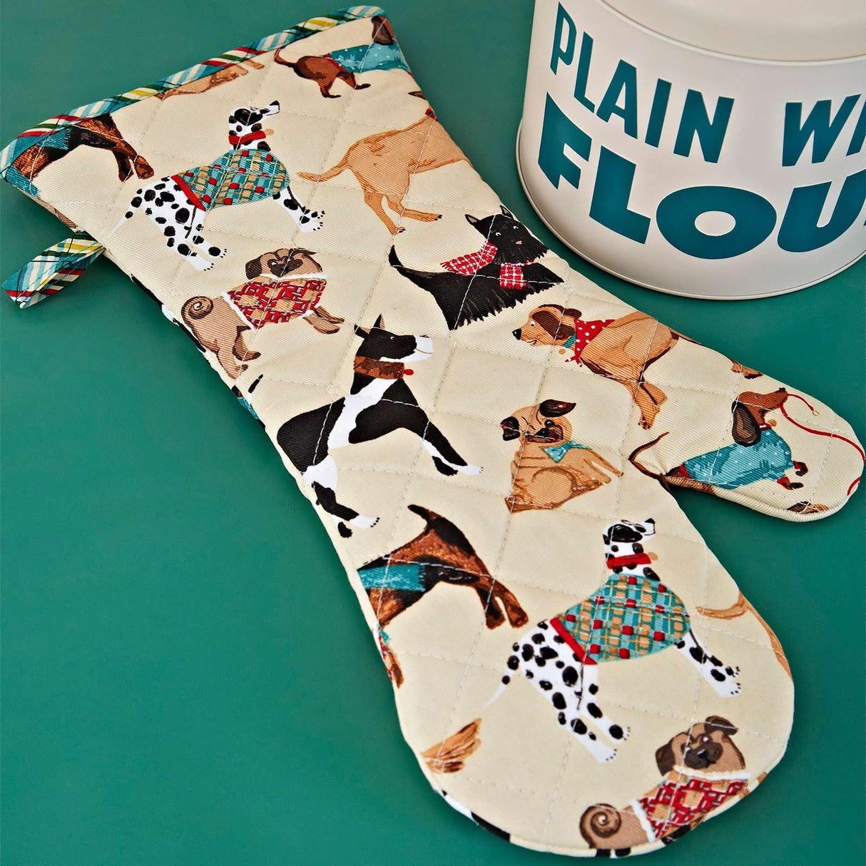 Hound Dog Luxury Cotton Gauntlet Oven Mitt Oven Gloves Ulster Weavers
