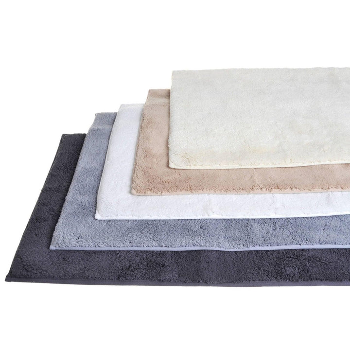 Hotel Luxury Deep Pile Cotton Bath Mat Stone -  - Ideal Textiles