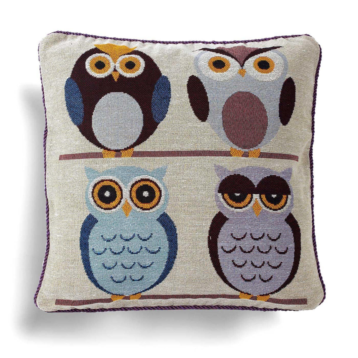 Alan Symonds Owls Tapestry Cushion Cover 45cm x 45cm (18"x18") Cushion Cover Alan Symonds