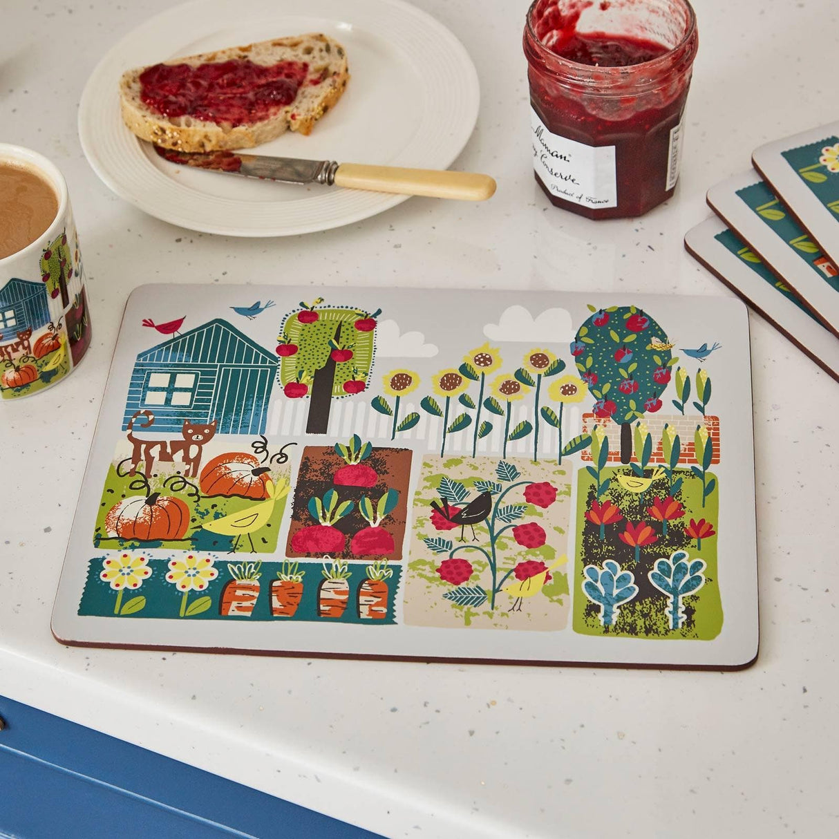 Home Grown Pack of 4 Placemats Placemats & Coasters Ulster Weavers
