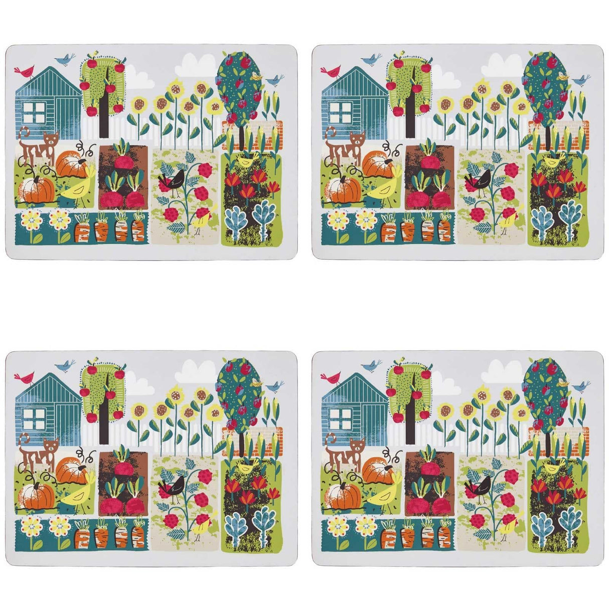 Home Grown Pack of 4 Placemats Placemats & Coasters Ulster Weavers