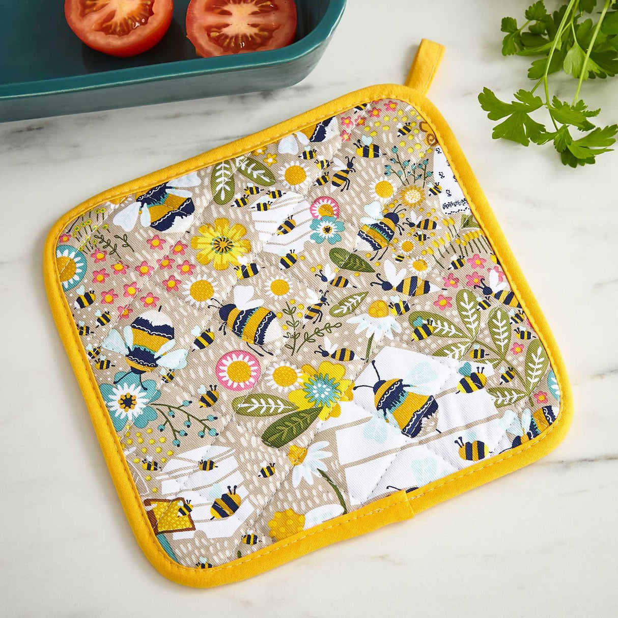 Bee Keeper Luxury Cotton Pot Mat Pot Mat Ulster Weavers