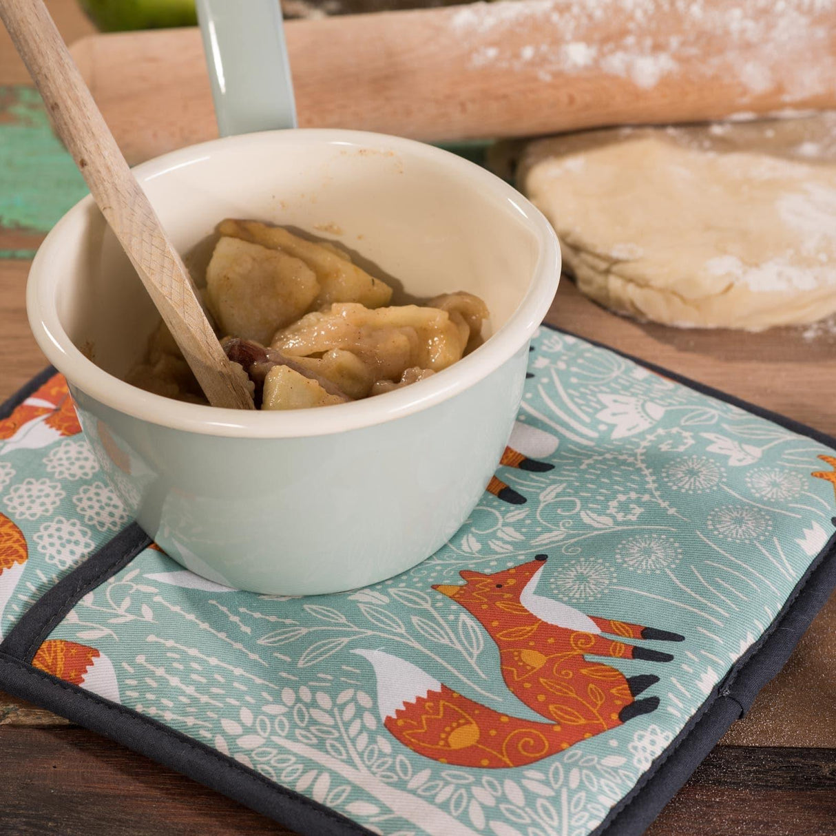 Foraging Fox Luxury Cotton Pot Mat Pot Mat Ulster Weavers