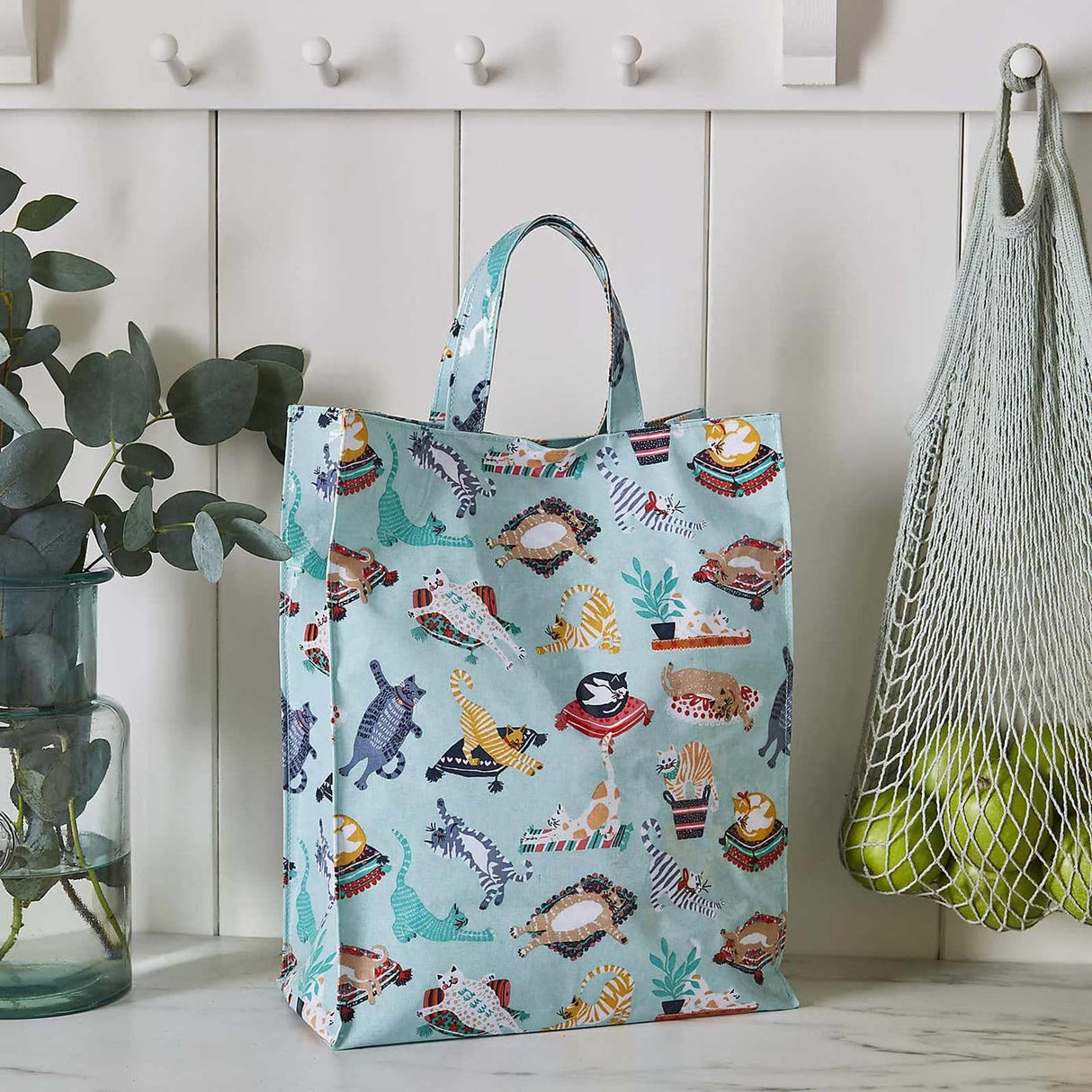 Kitty Cats Medium PVC Tote Bag Totes & Shopping Bags Ulster Weavers