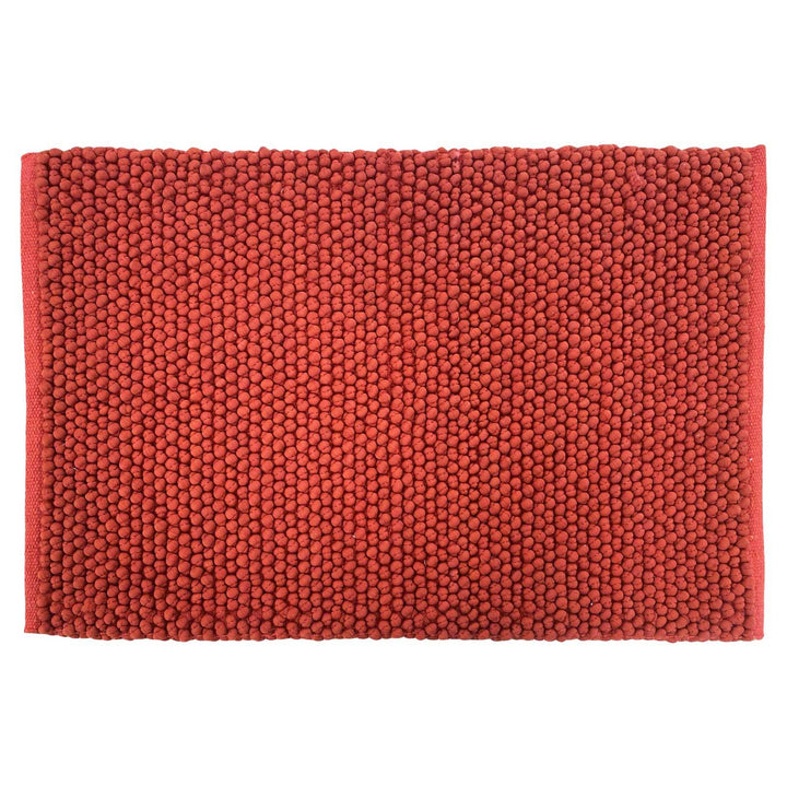Bobble Anti-Slip Cotton Bath Mat Red Clay - Ideal