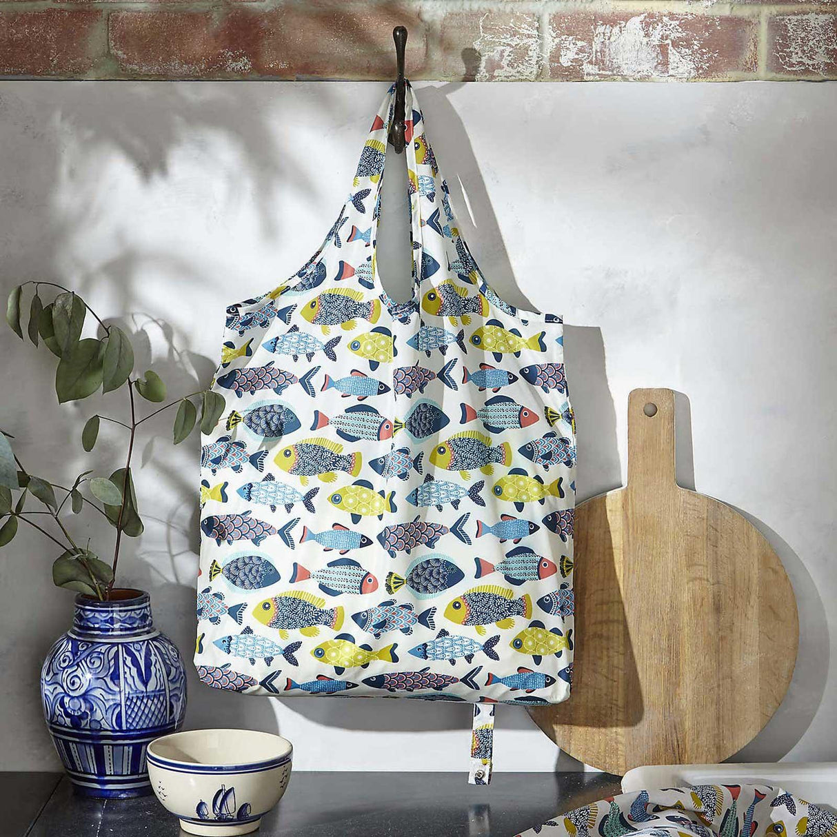 Aquarium Reusable Roll-Up Shopping Bag Totes & Shopping Bags Ulster Weavers