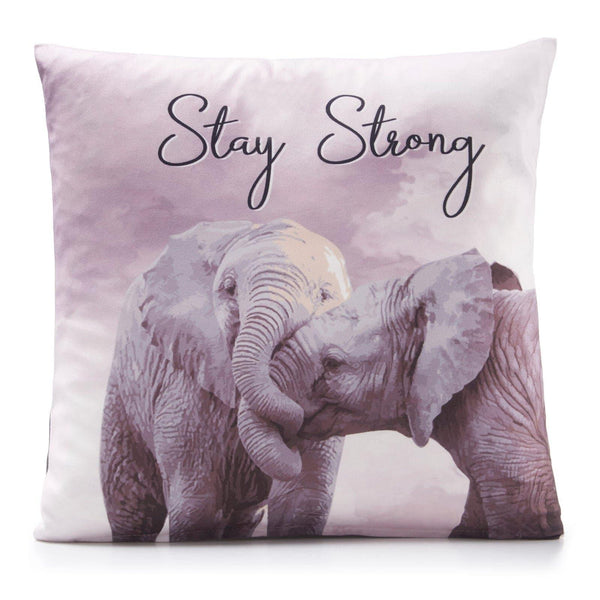 Stay Strong Velvet Cushion Cover 18" x 18" -  - Ideal Textiles