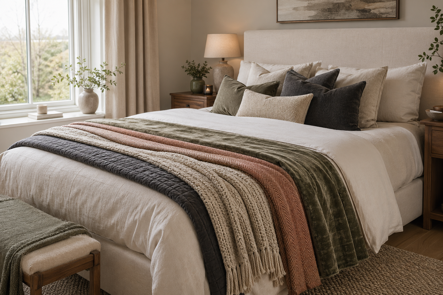Image for Throws and Bed Runners: Materials, Uses, and Styling Techniques