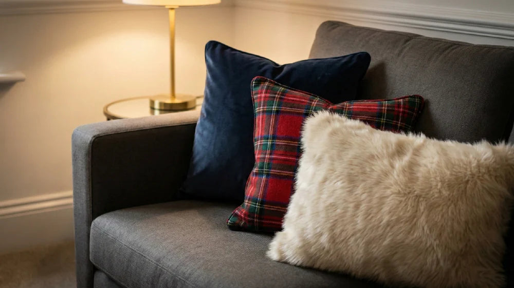 The '3-Cushion Rule' for a Perfect Festive Sofa