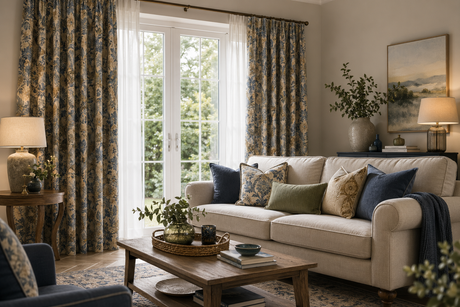 Image for Ideal Living Room Curtains and Cushion Covers