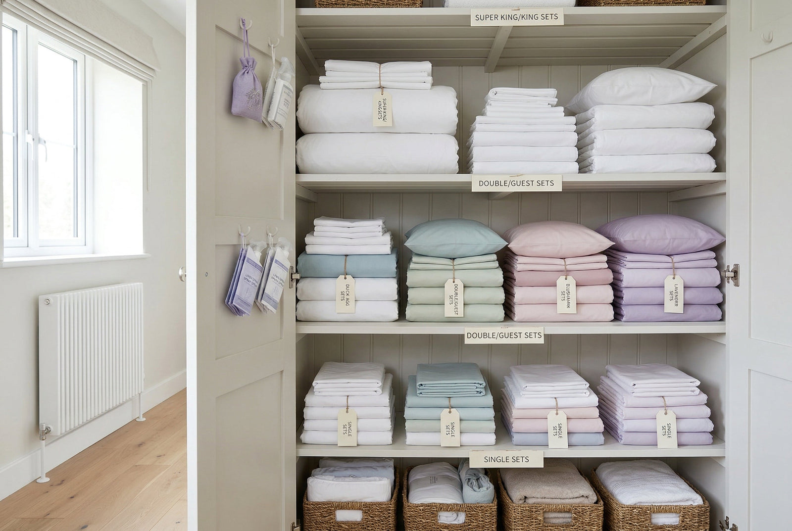 The Secret to Folding Fitted Sheets and Maximising Linen Storage