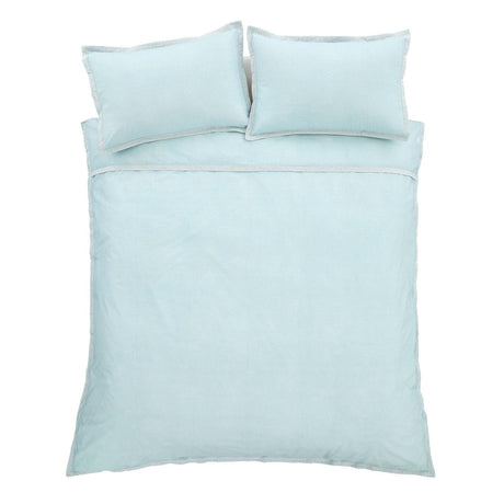 Oslo Textured Trim Duck Egg Duvet Cover Set