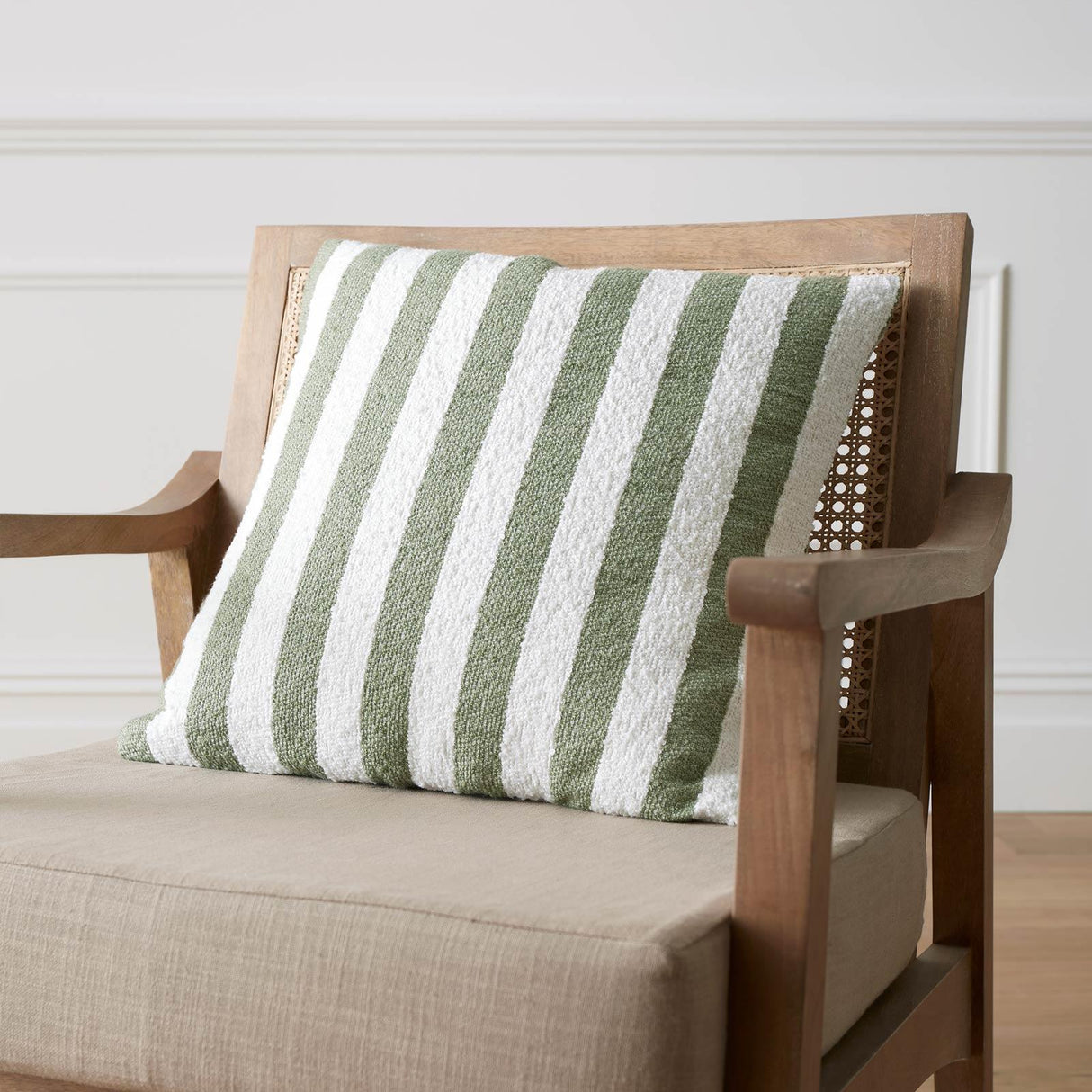 Boucle Stripe Cushion 18" x 18" (45cm x 45cm) by Catherine Lansfield