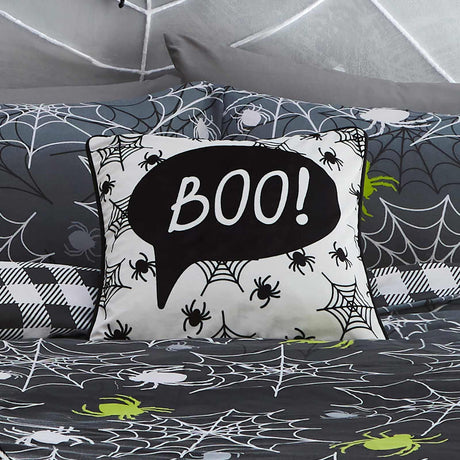 Bedlam Boo! Halloween Orange Cushion Cover 43cm x 43cm 6