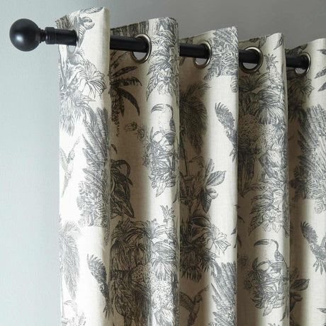 Saranda Jungle Eyelet Curtains by Fusion