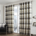 Balmoral Check Eyelet Curtains by Fusion