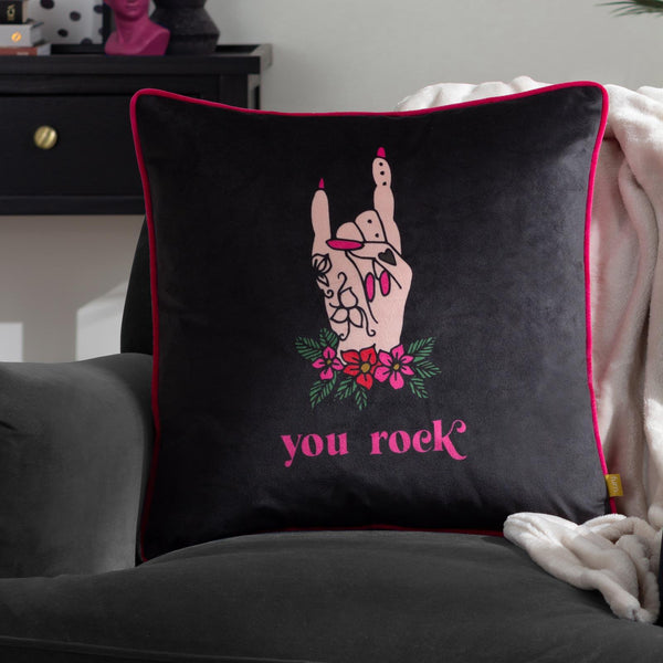 Inked You Rock Cushion Cover