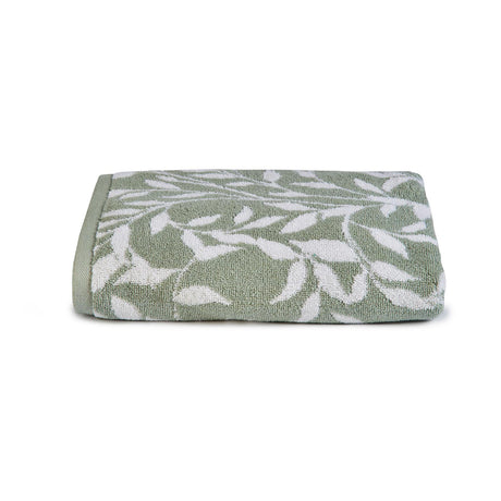 Sandringham Jacquard Leaf 550 gsm Towel by Fusion