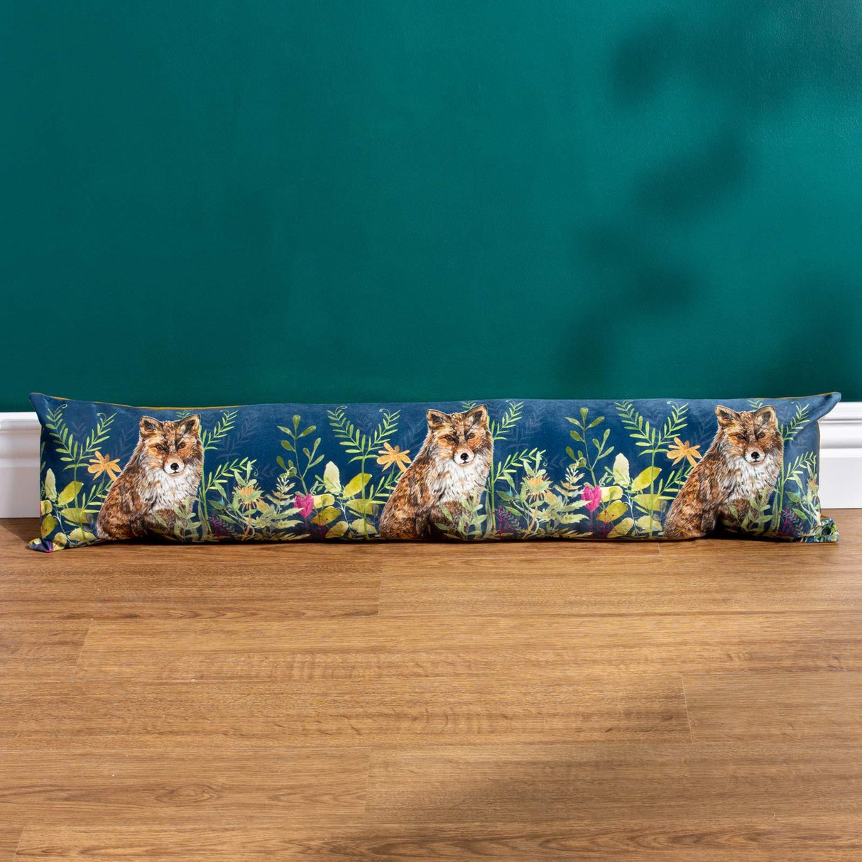 Willow Fox Velvet Draught Excluder by Wylder