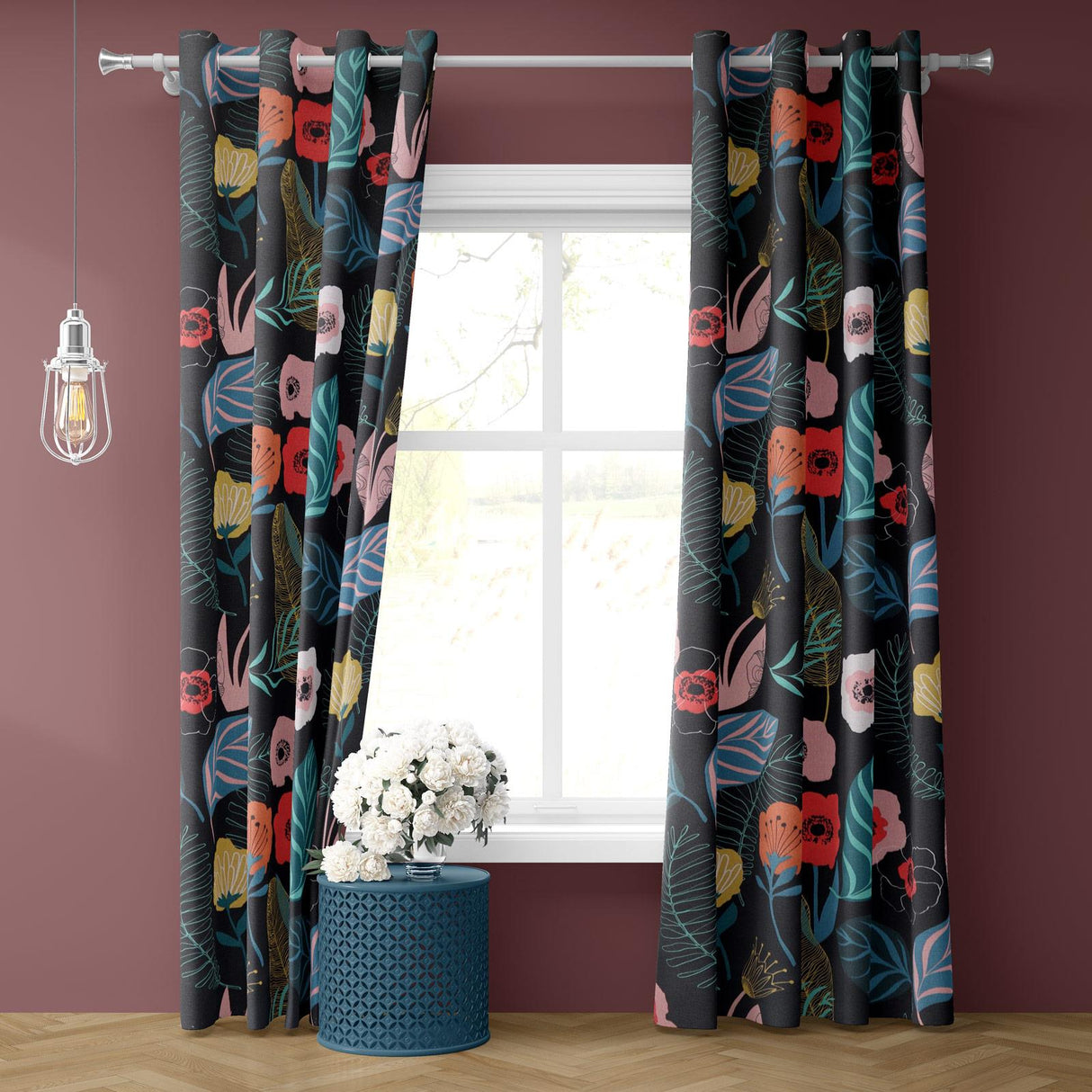 Levande Jet Made To Measure Curtains by Style Furnishings
