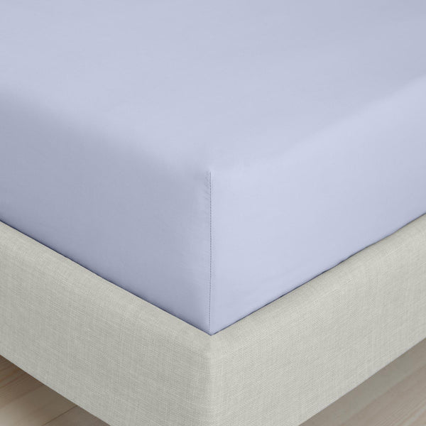 200TC Cotton Percale Fitted Sheet Lavender